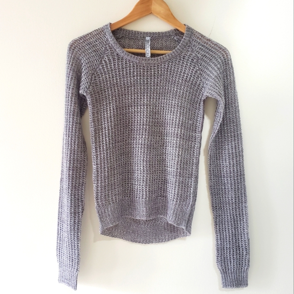 Absolutely Shimmery Cropped Sweater -XS